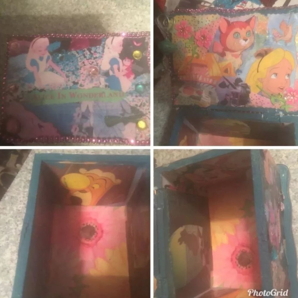 Alice in wonderland small jewelry box